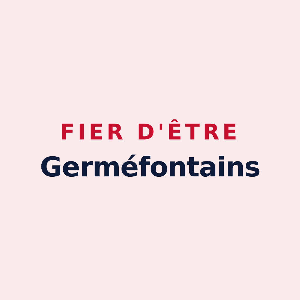 Magnet « Fier d'être Germéfontains » — design pour Germéfontaine