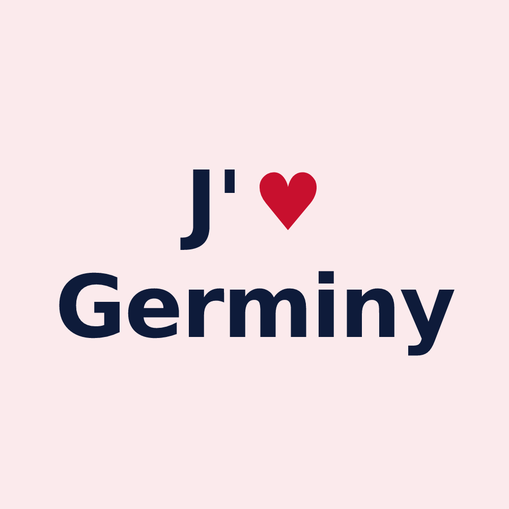Magnet personnalisé Germiny — design J'aime Germiny