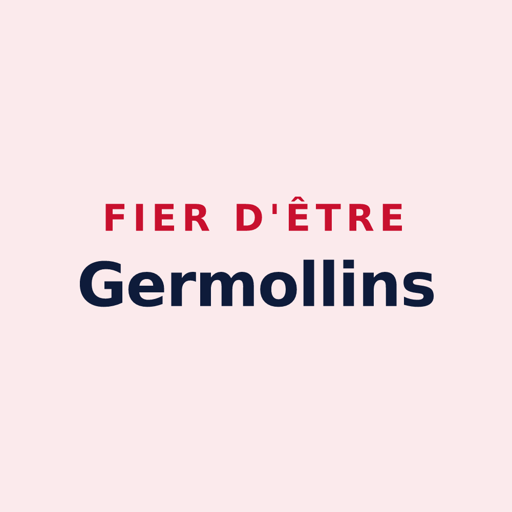 Magnet « Fier d'être Germollins » — design pour Germolles-sur-Grosne