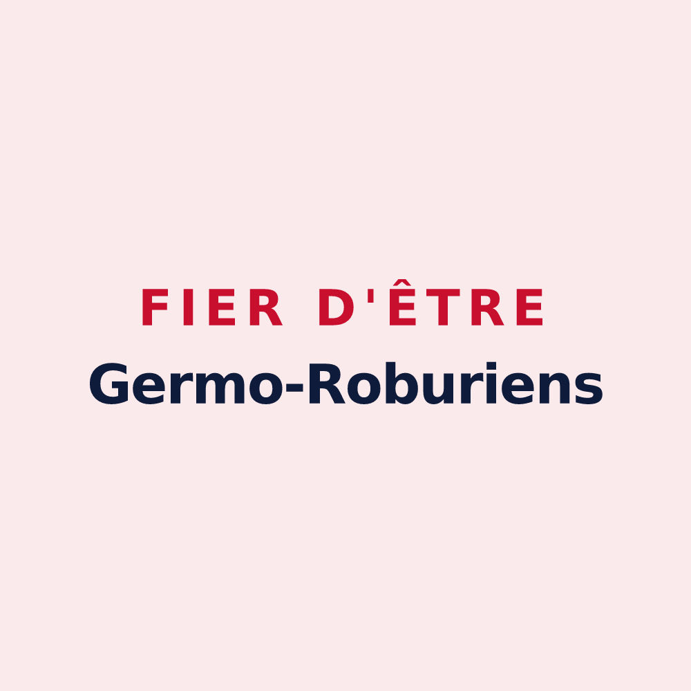 Magnet « Fier d'être Germo-Roburiens » — design pour Germond-Rouvre