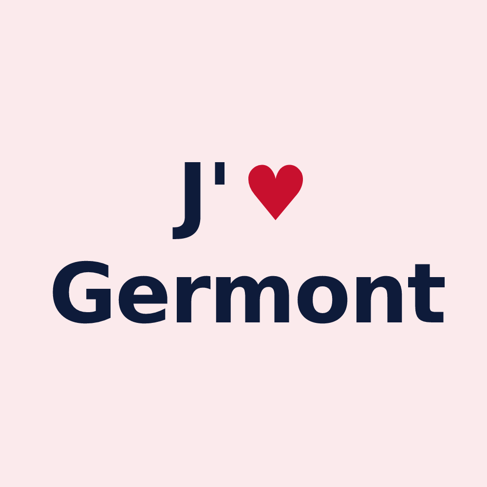 Magnet personnalisé Germont — design J'aime Germont