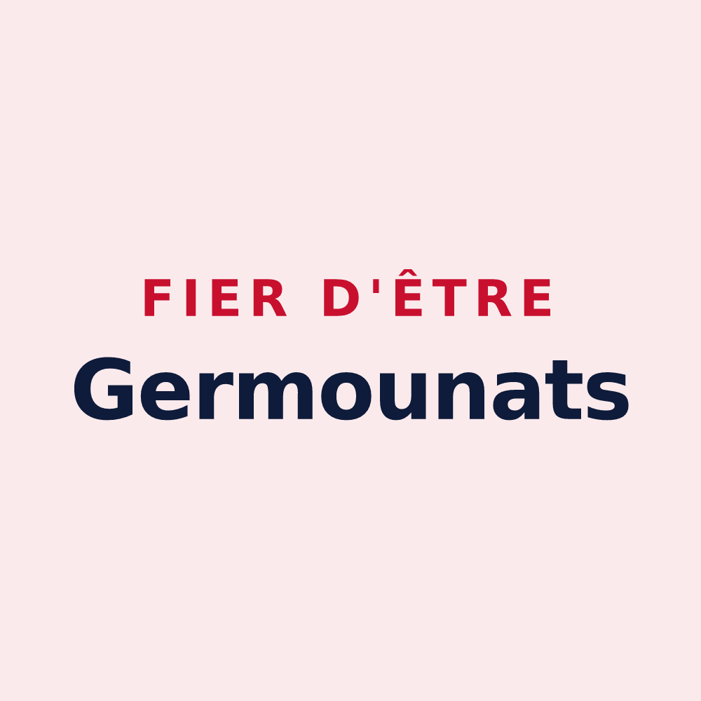 Magnet « Fier d'être Germounats » — design pour Germont