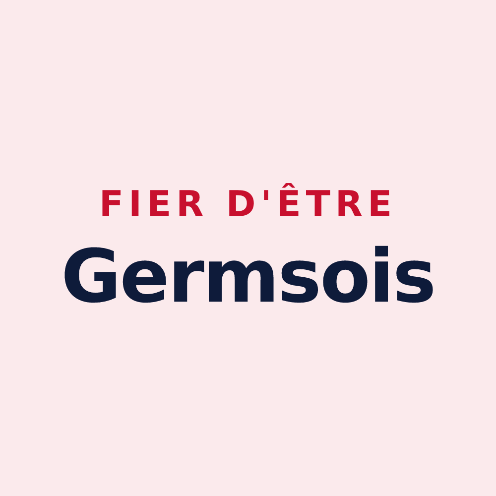 Magnet « Fier d'être Germsois » — design pour Germs-sur-l'Oussouet