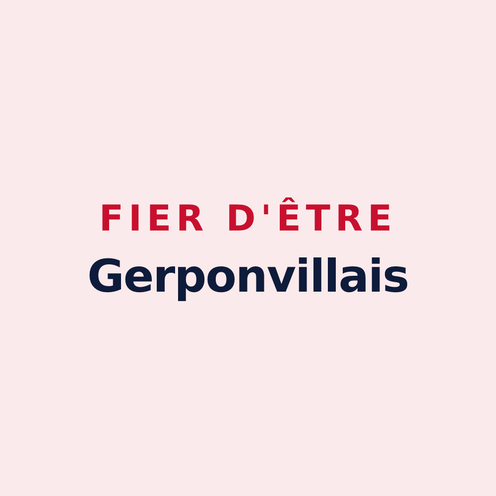 Magnet « Fier d'être Gerponvillais » — design pour Gerponville