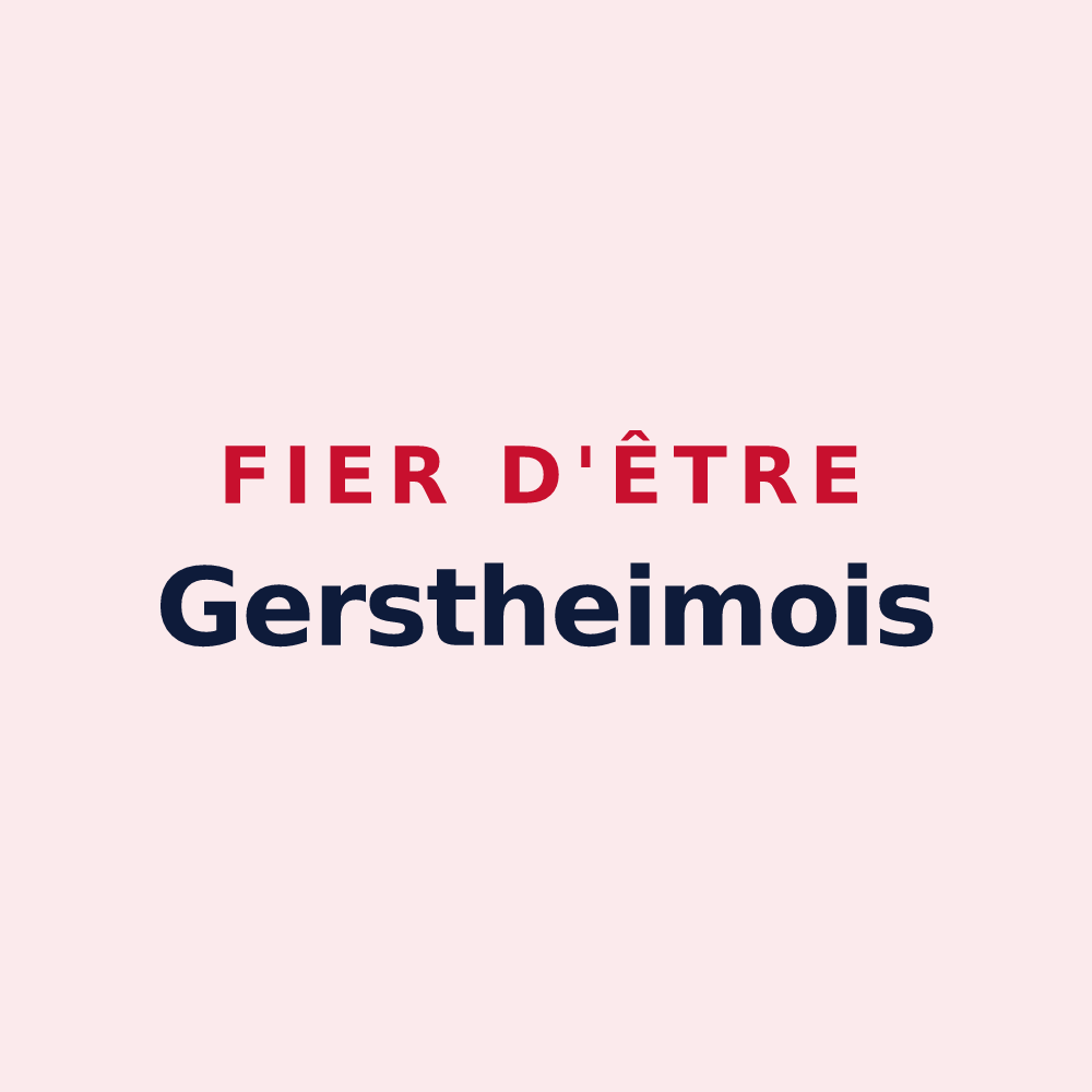 Magnet « Fier d'être Gerstheimois » — design pour Gerstheim