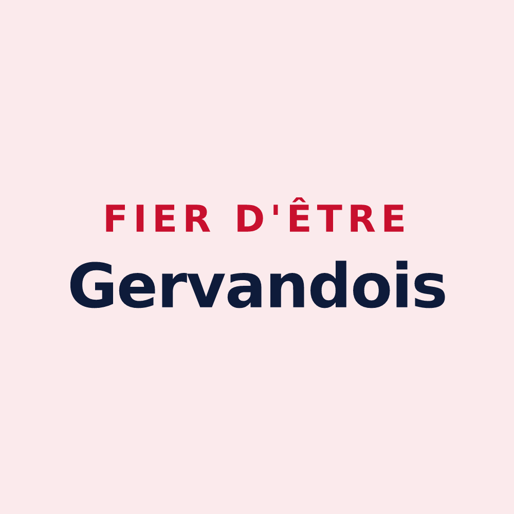 Magnet « Fier d'être Gervandois » — design pour Gervans