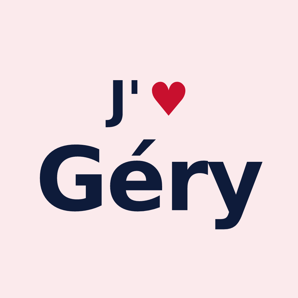 Magnet personnalisé Géry — design J'aime Géry