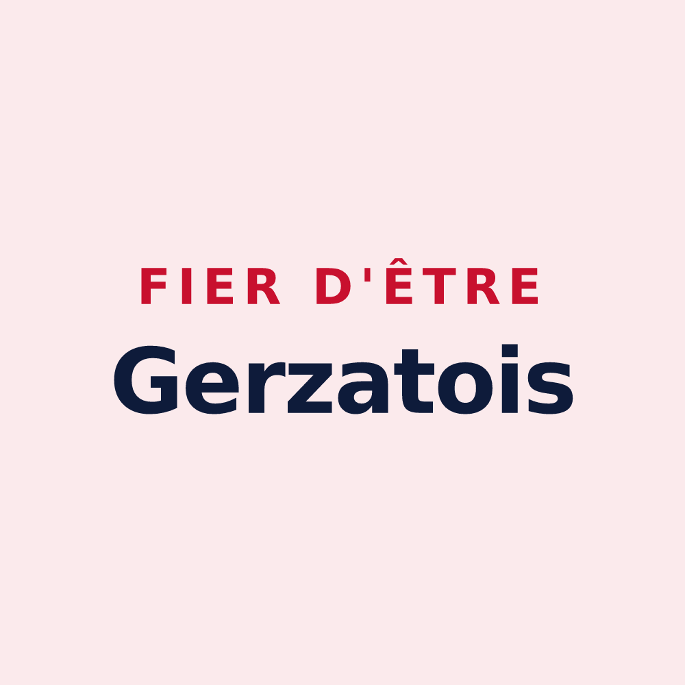 Magnet « Fier d'être Gerzatois » — design pour Gerzat