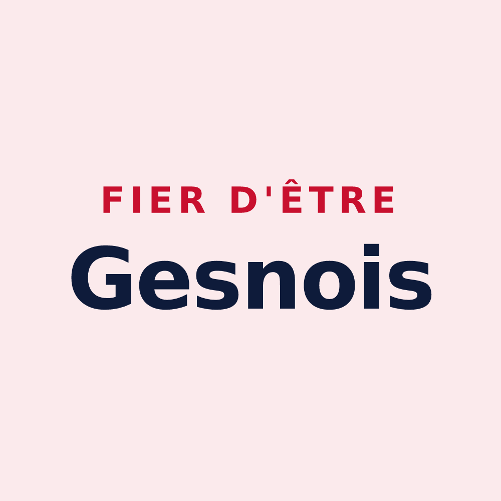 Magnet « Fier d'être Gesnois » — design pour Gesnes-le-Gandelin