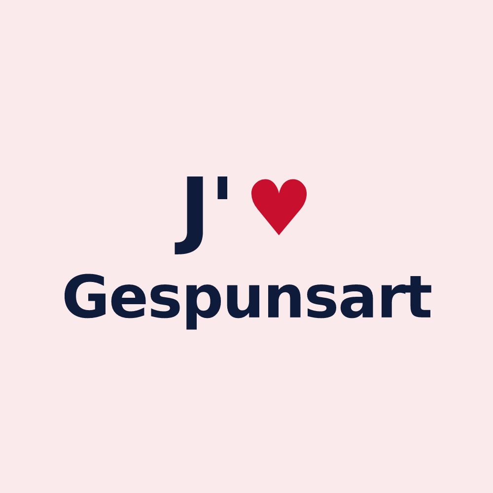 Magnet personnalisé Gespunsart — design J'aime Gespunsart