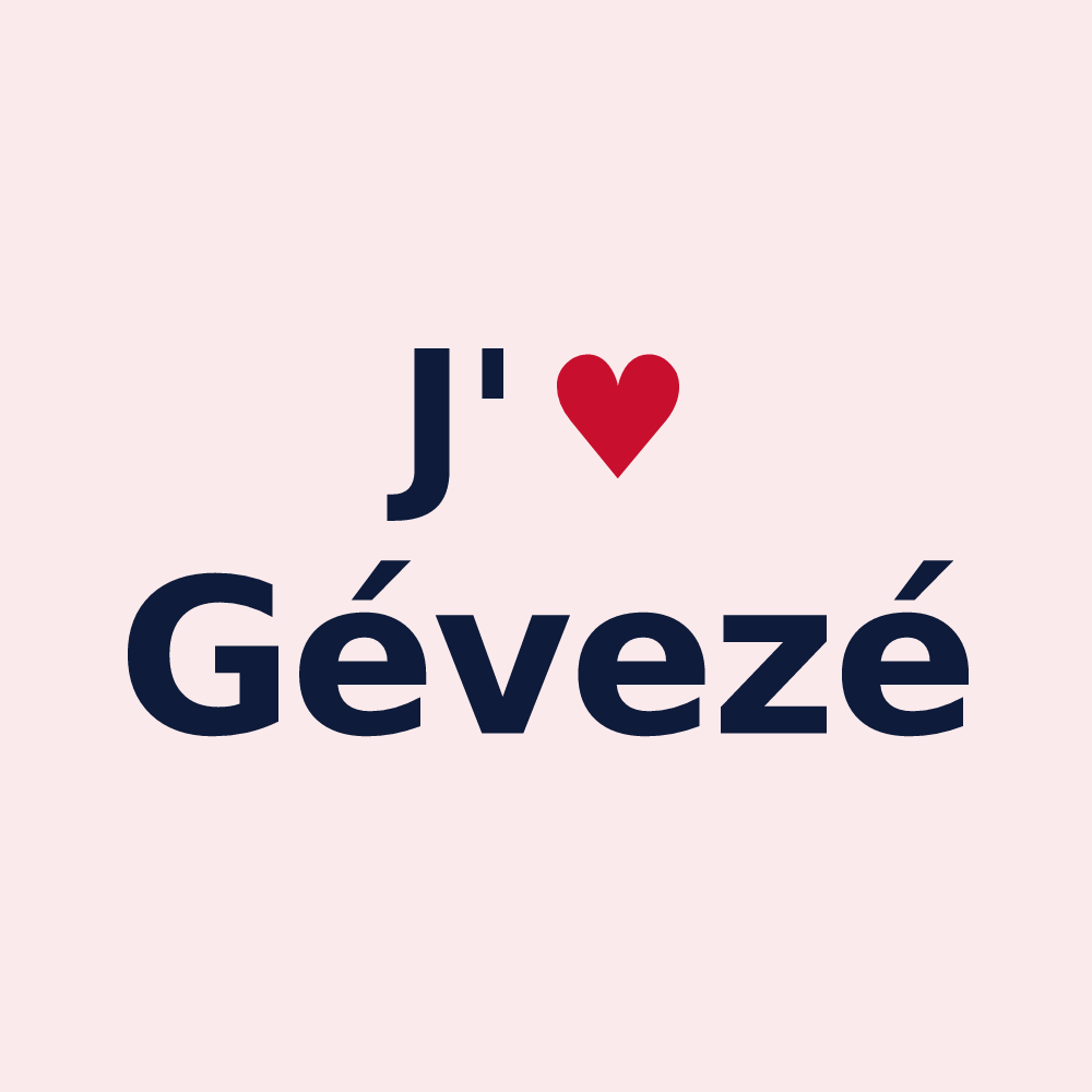 Magnet personnalisé Gévezé — design J'aime Gévezé