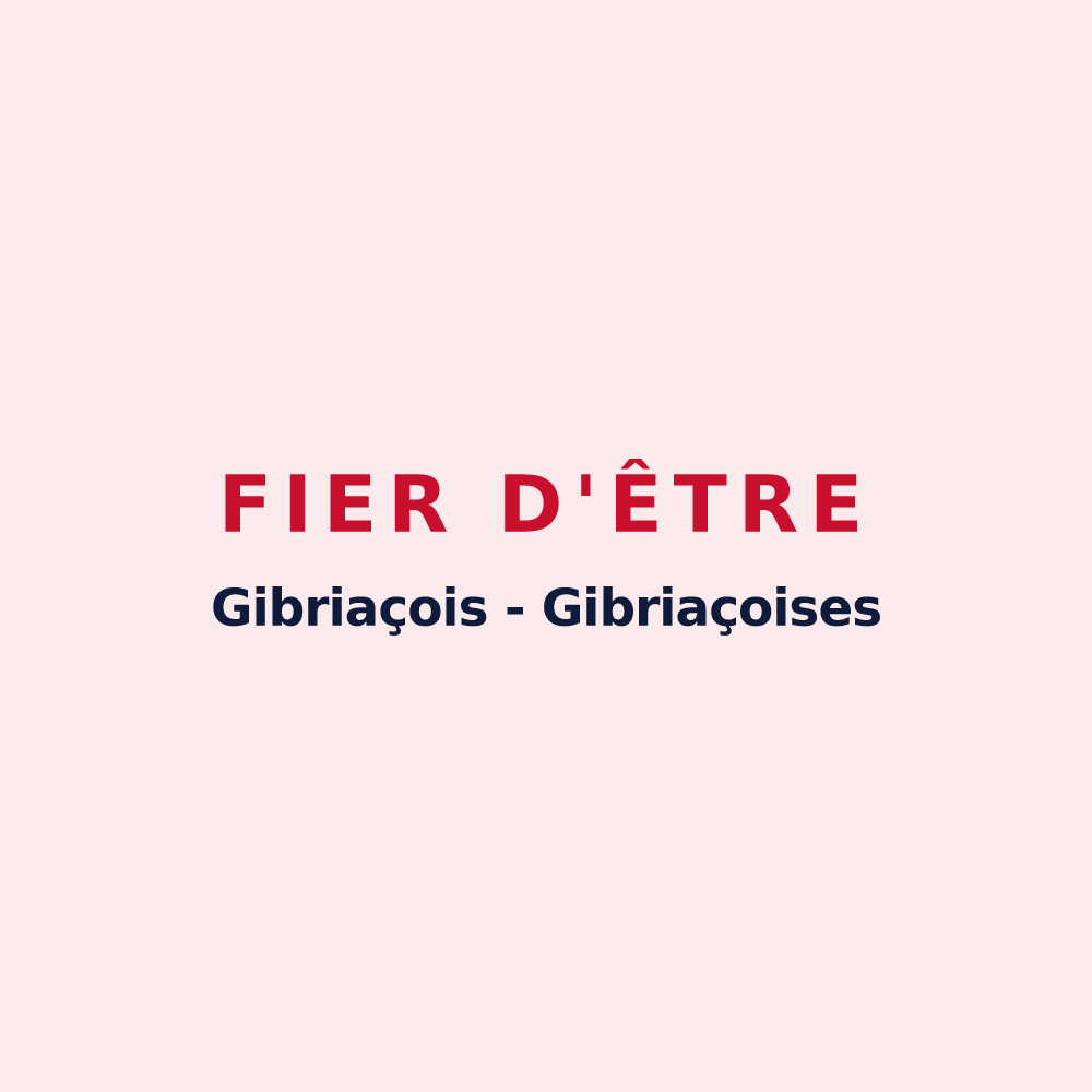 Magnet « Fier d'être Gibriaçois - Gibriaçoises » — design pour Gevrey-Chambertin