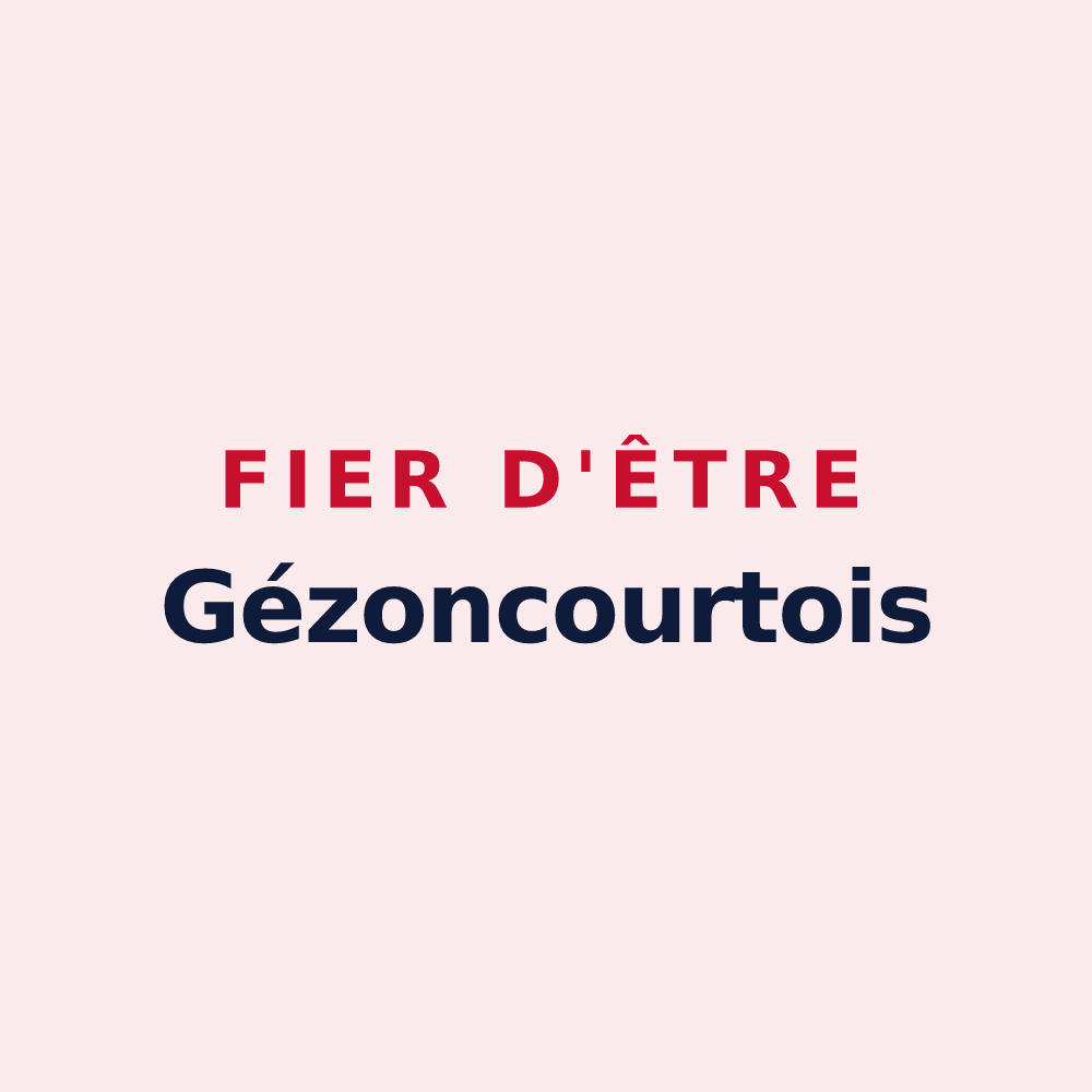 Magnet « Fier d'être Gézoncourtois » — design pour Gézoncourt