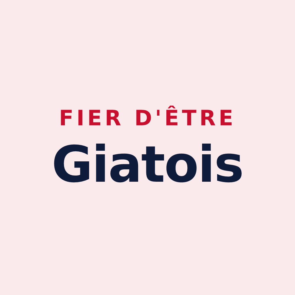 Magnet « Fier d'être Giatois » — design pour Giat