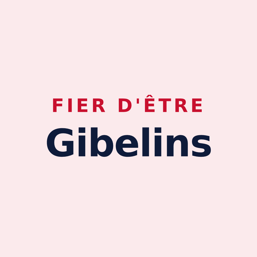 Magnet « Fier d'être Gibelins » — design pour Gibel