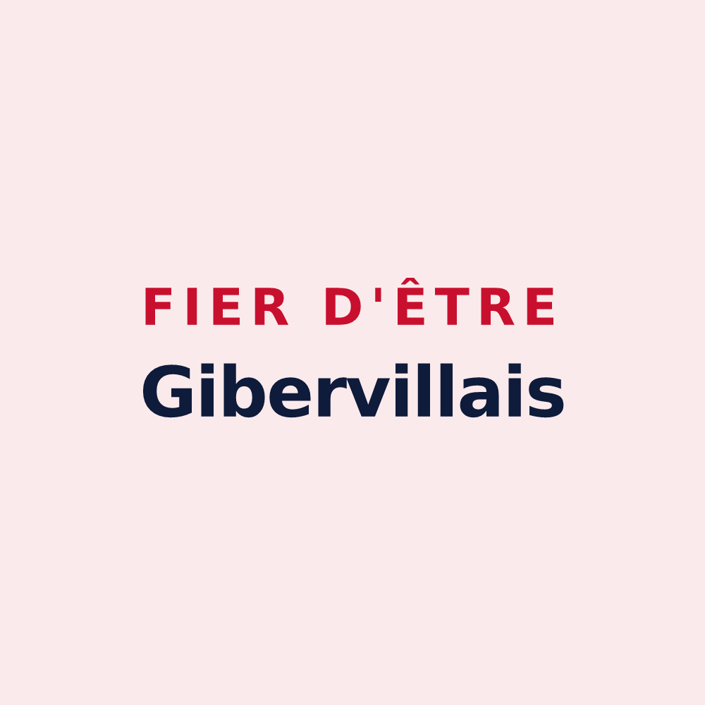 Magnet « Fier d'être Gibervillais » — design pour Giberville