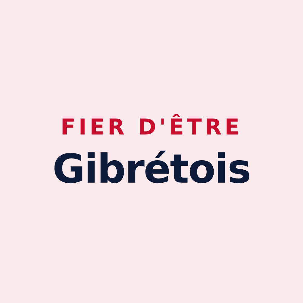 Magnet « Fier d'être Gibrétois » — design pour Gibret