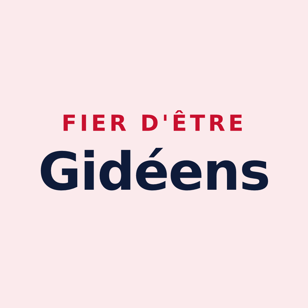 Magnet « Fier d'être Gidéens » — design pour Gidy