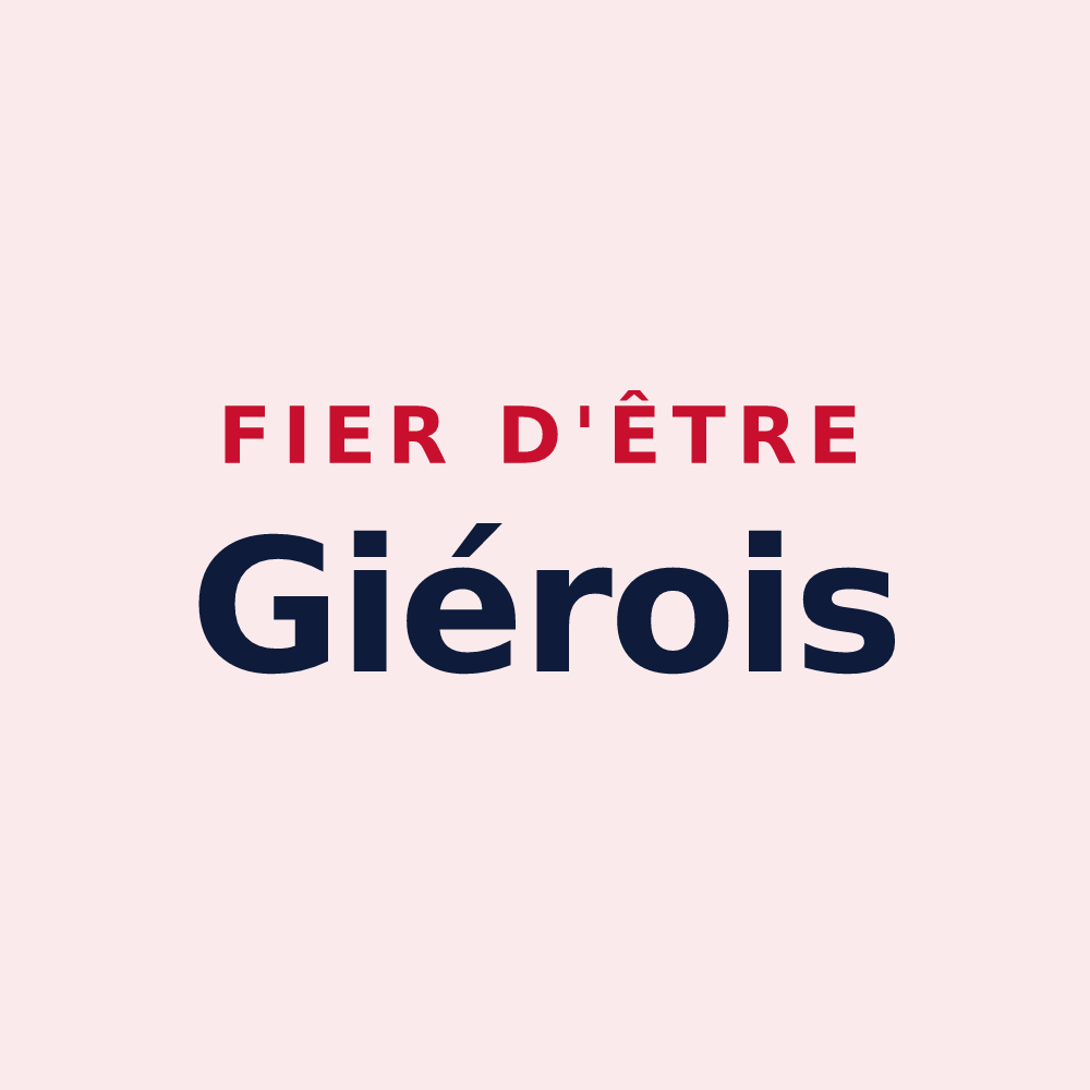 Magnet « Fier d'être Giérois » — design pour Gières