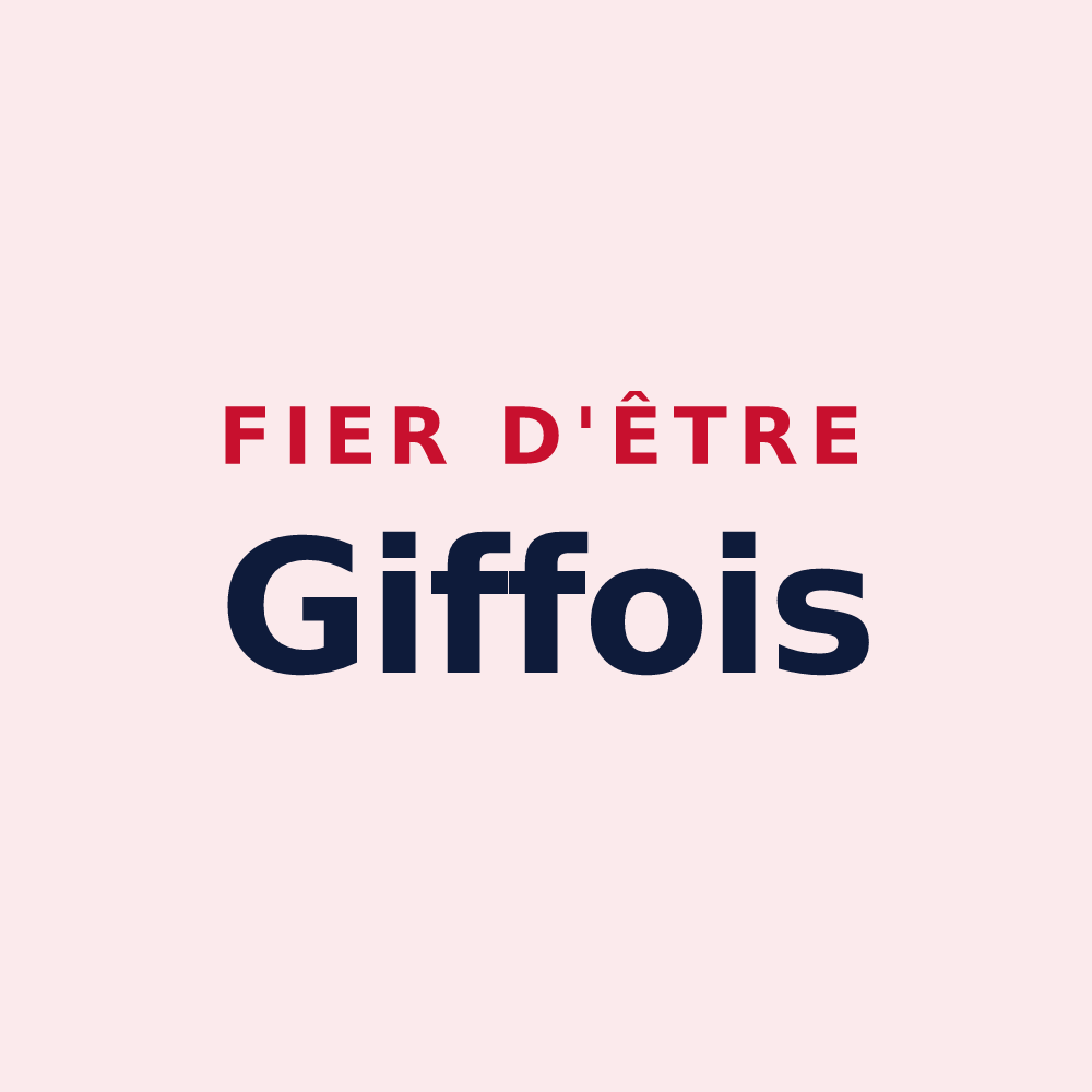 Magnet « Fier d'être Giffois » — design pour Gif-sur-Yvette