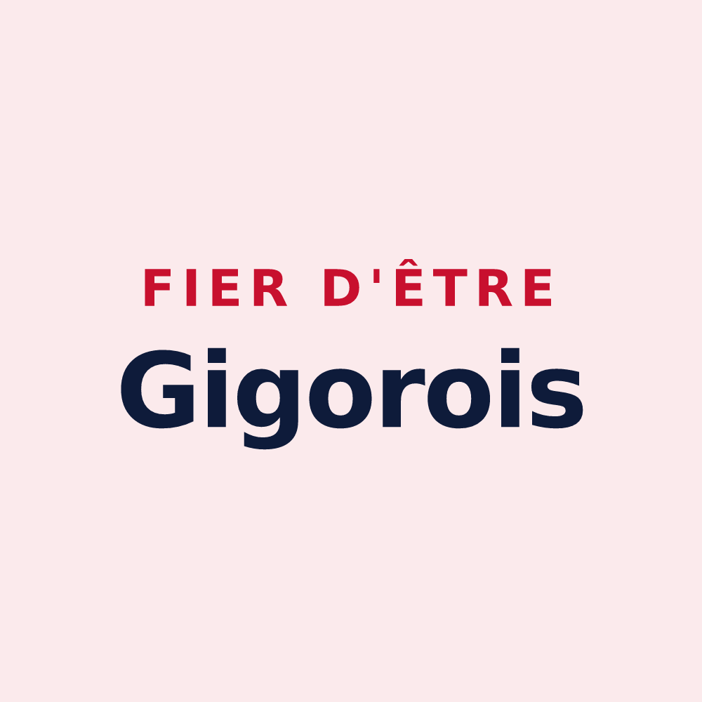 Magnet « Fier d'être Gigorois » — design pour Gigors-et-Lozeron