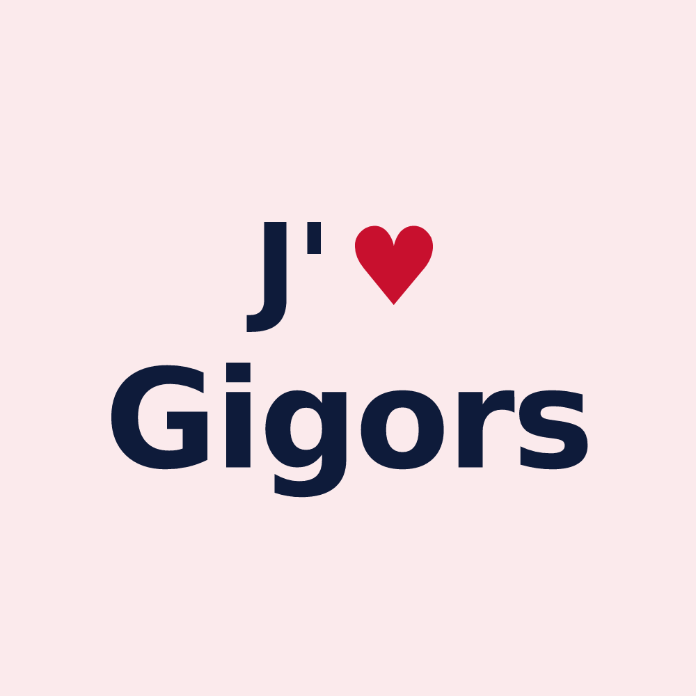 Magnet personnalisé Gigors — design J'aime Gigors