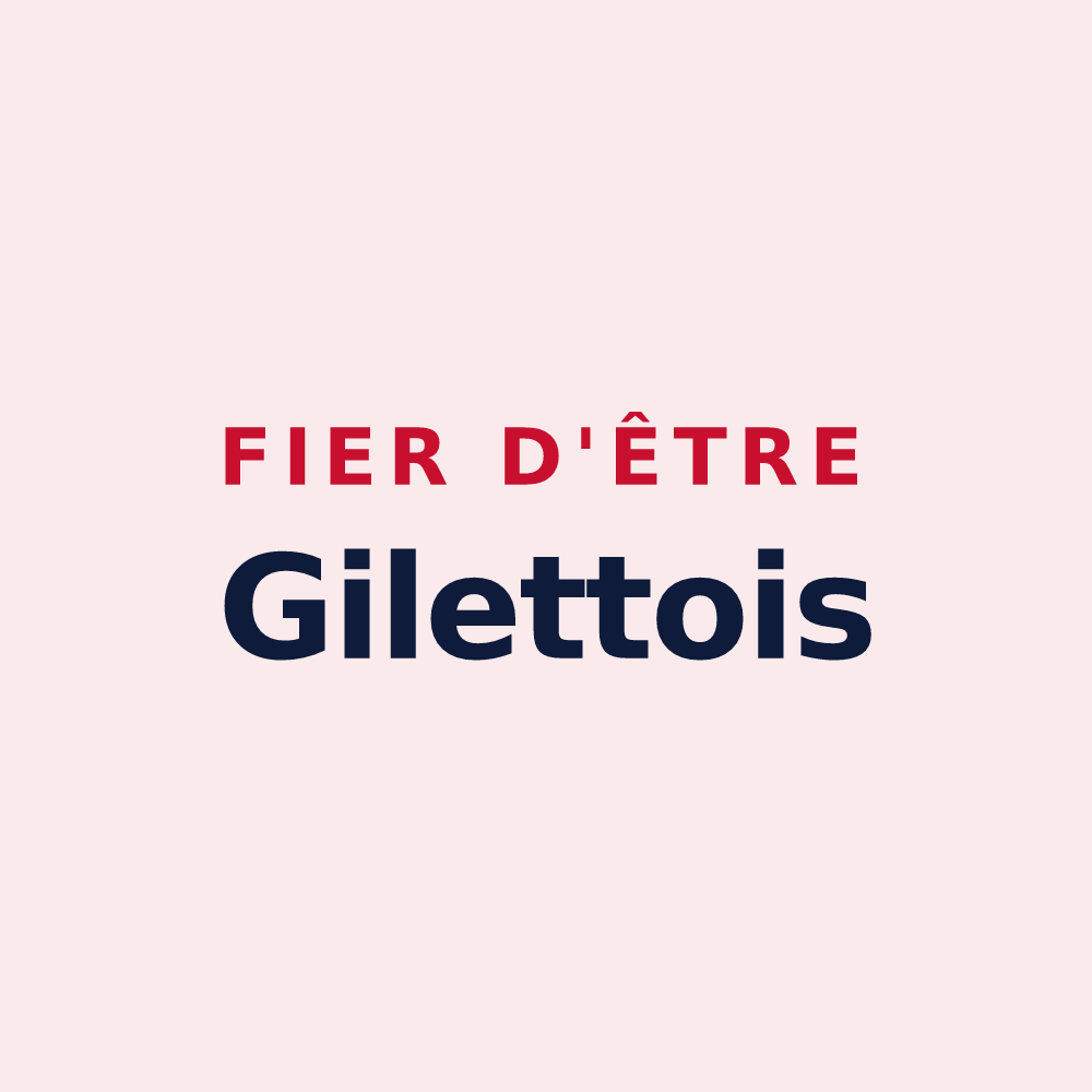 Magnet « Fier d'être Gilettois » — design pour Gilette