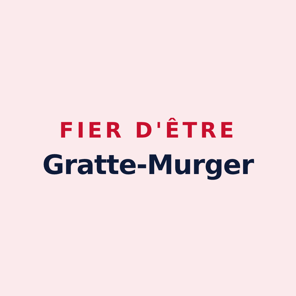 Magnet « Fier d'être Gratte-Murger » — design pour Gilley