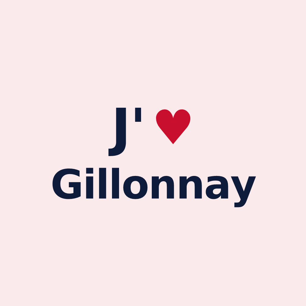 Magnet personnalisé Gillonnay — design J'aime Gillonnay