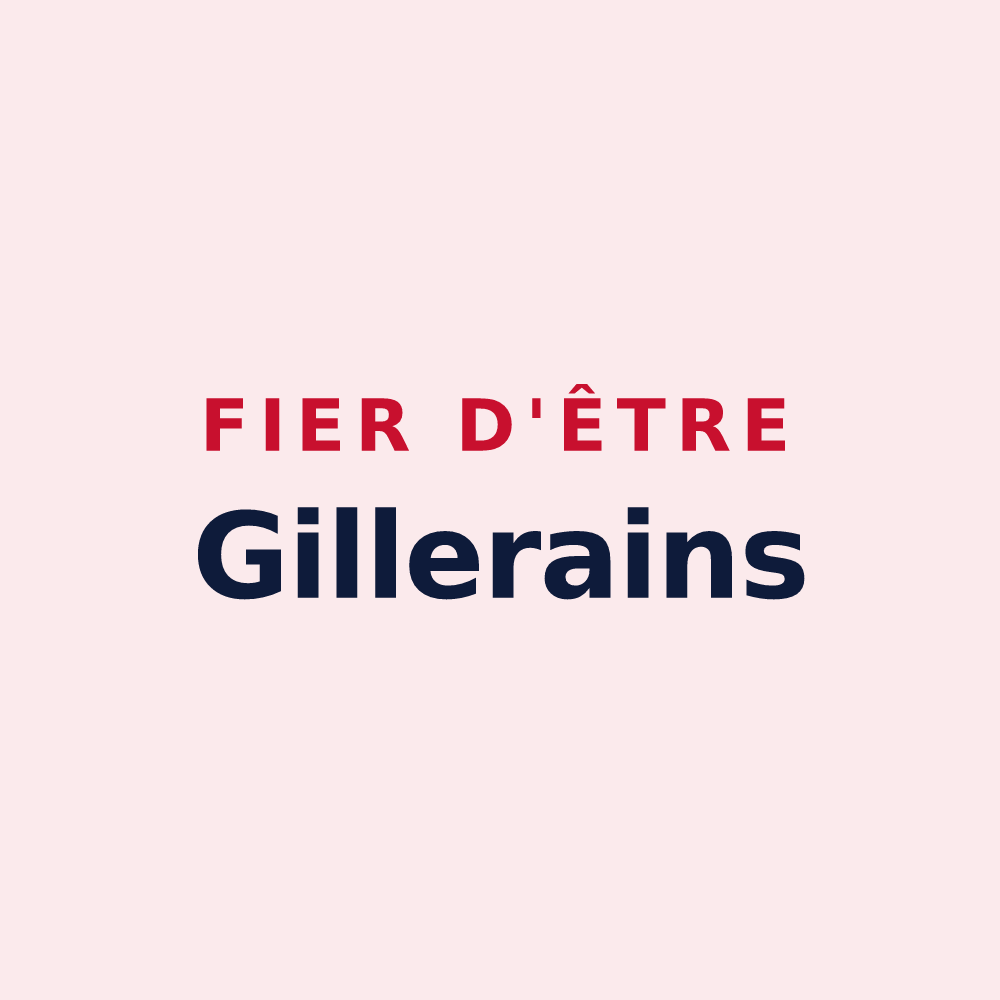 Magnet « Fier d'être Gillerains » — design pour Gilly-sur-Isère