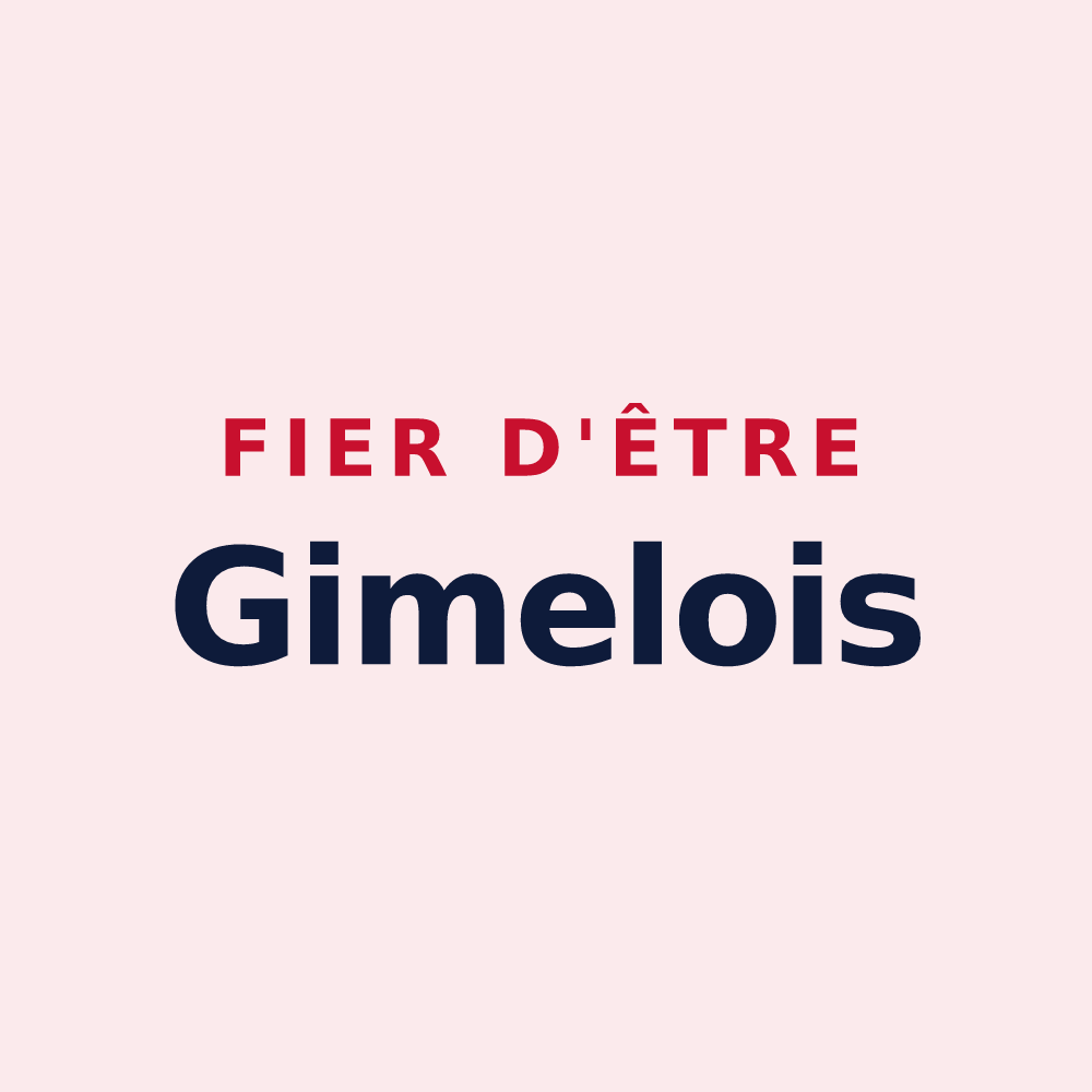 Magnet « Fier d'être Gimelois » — design pour Gimel-les-Cascades