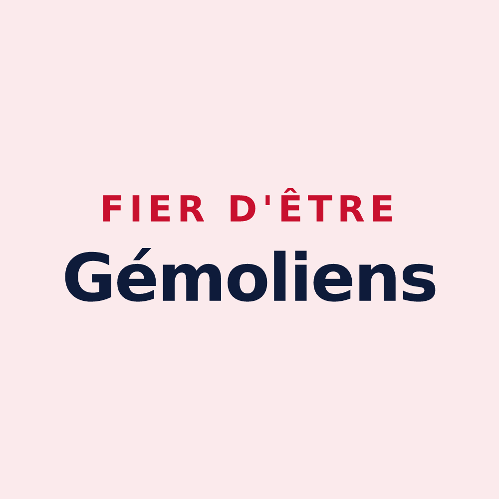 Magnet « Fier d'être Gémoliens » — design pour Gimouille
