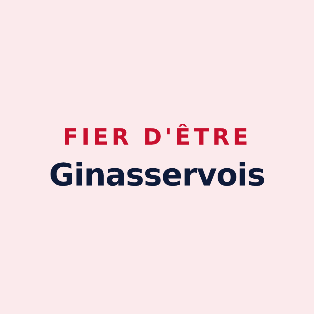 Magnet « Fier d'être Ginasservois » — design pour Ginasservis