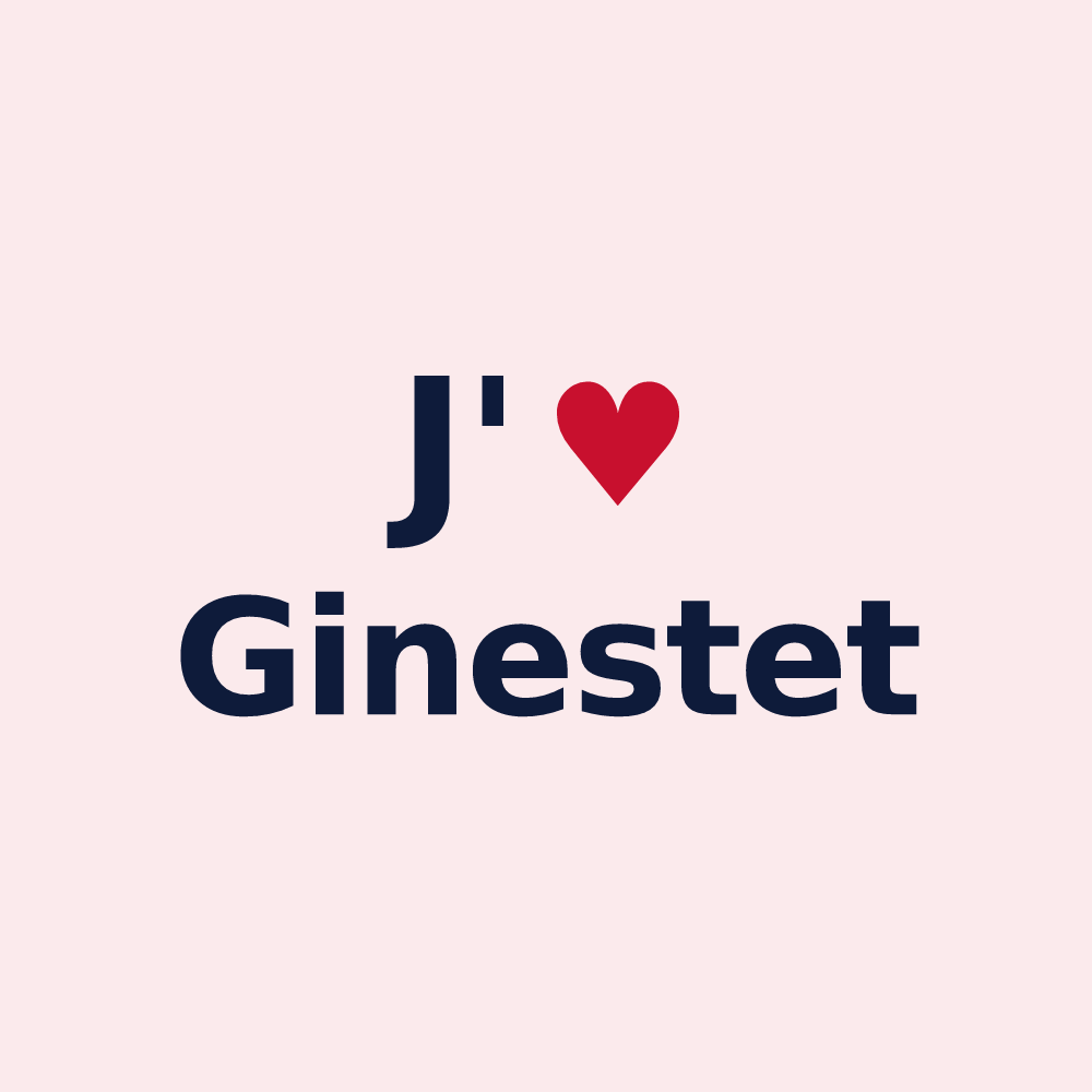 Magnet personnalisé Ginestet — design J'aime Ginestet