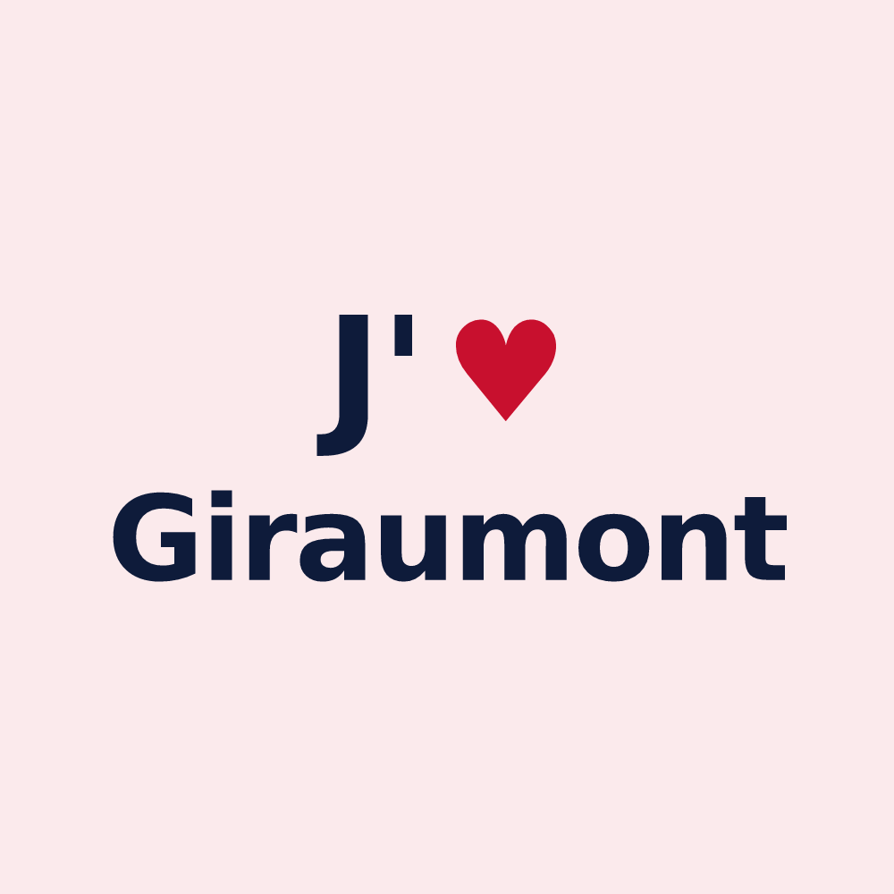 Magnet personnalisé Giraumont — design J'aime Giraumont