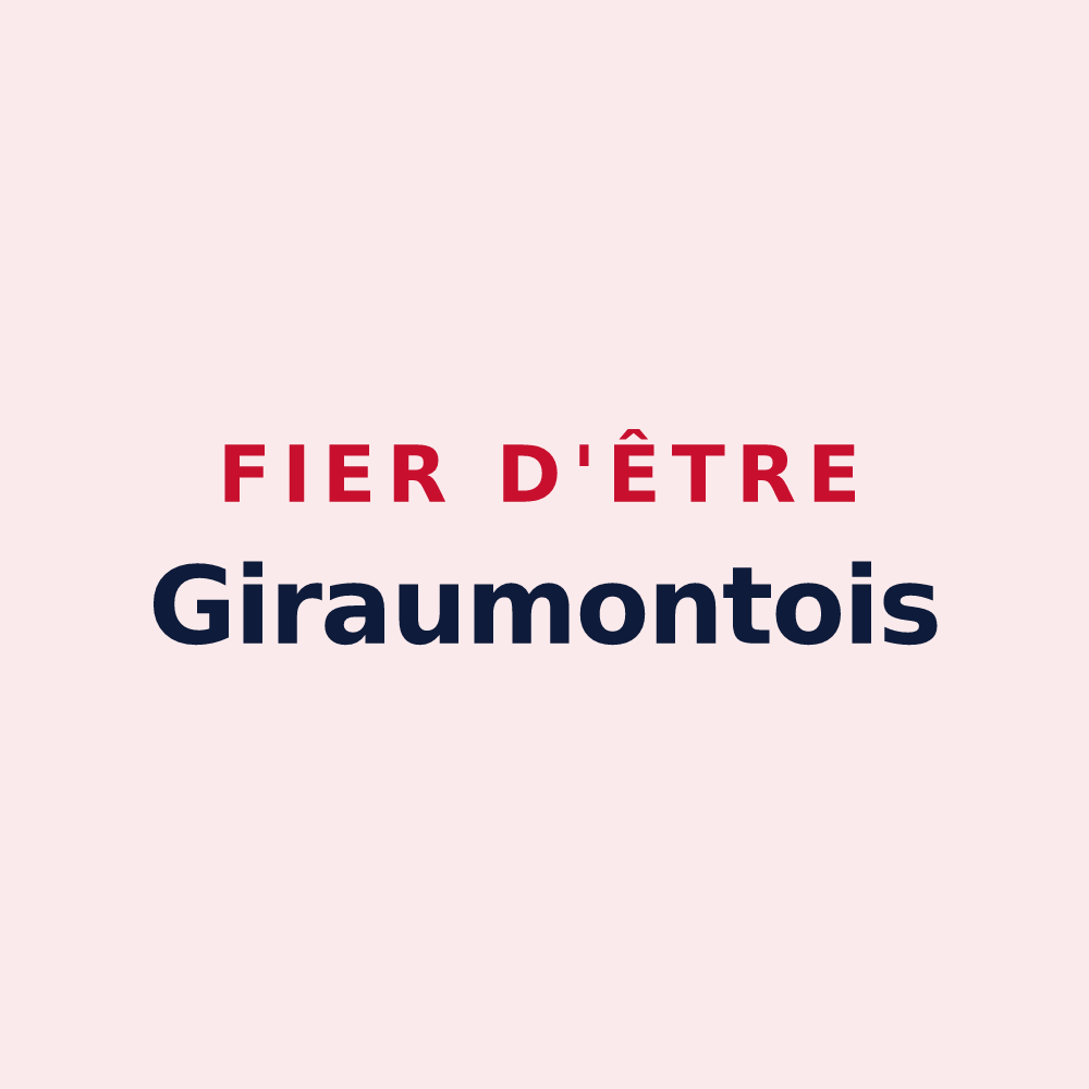 Magnet « Fier d'être Giraumontois » — design pour Giraumont