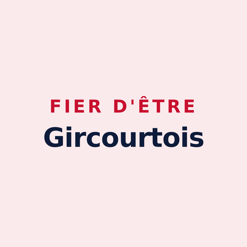 Magnet « Fier d'être Gircourtois » — design pour Gircourt-lès-Viéville