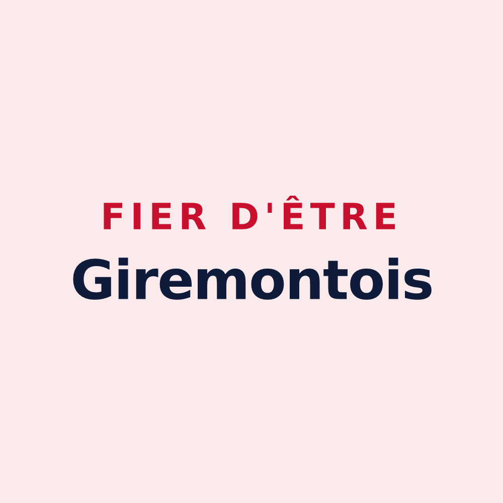 Magnet « Fier d'être Giremontois » — design pour Giremoutiers