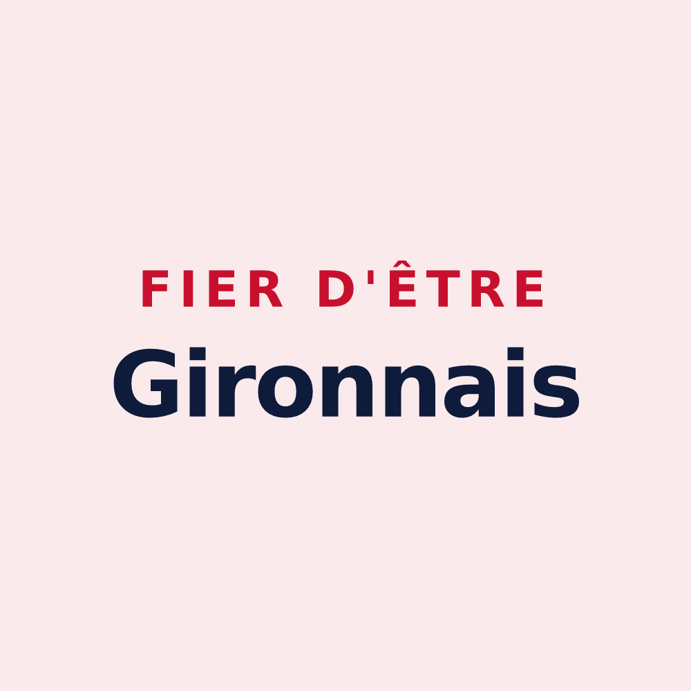 Magnet « Fier d'être Gironnais » — design pour Giron