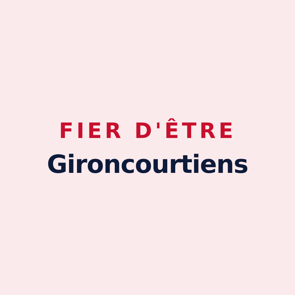 Magnet « Fier d'être Gironcourtiens » — design pour Gironcourt-sur-Vraine