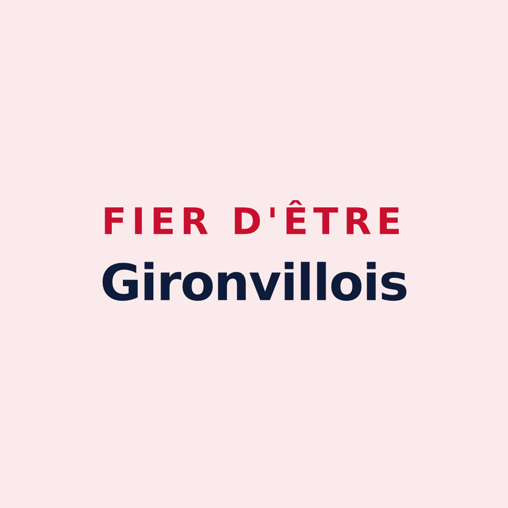 Magnet « Fier d'être Gironvillois » — design pour Gironville-sur-Essonne