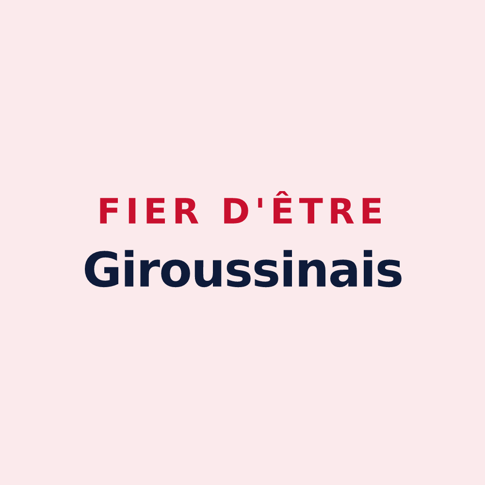 Magnet « Fier d'être Giroussinais » — design pour Giroussens