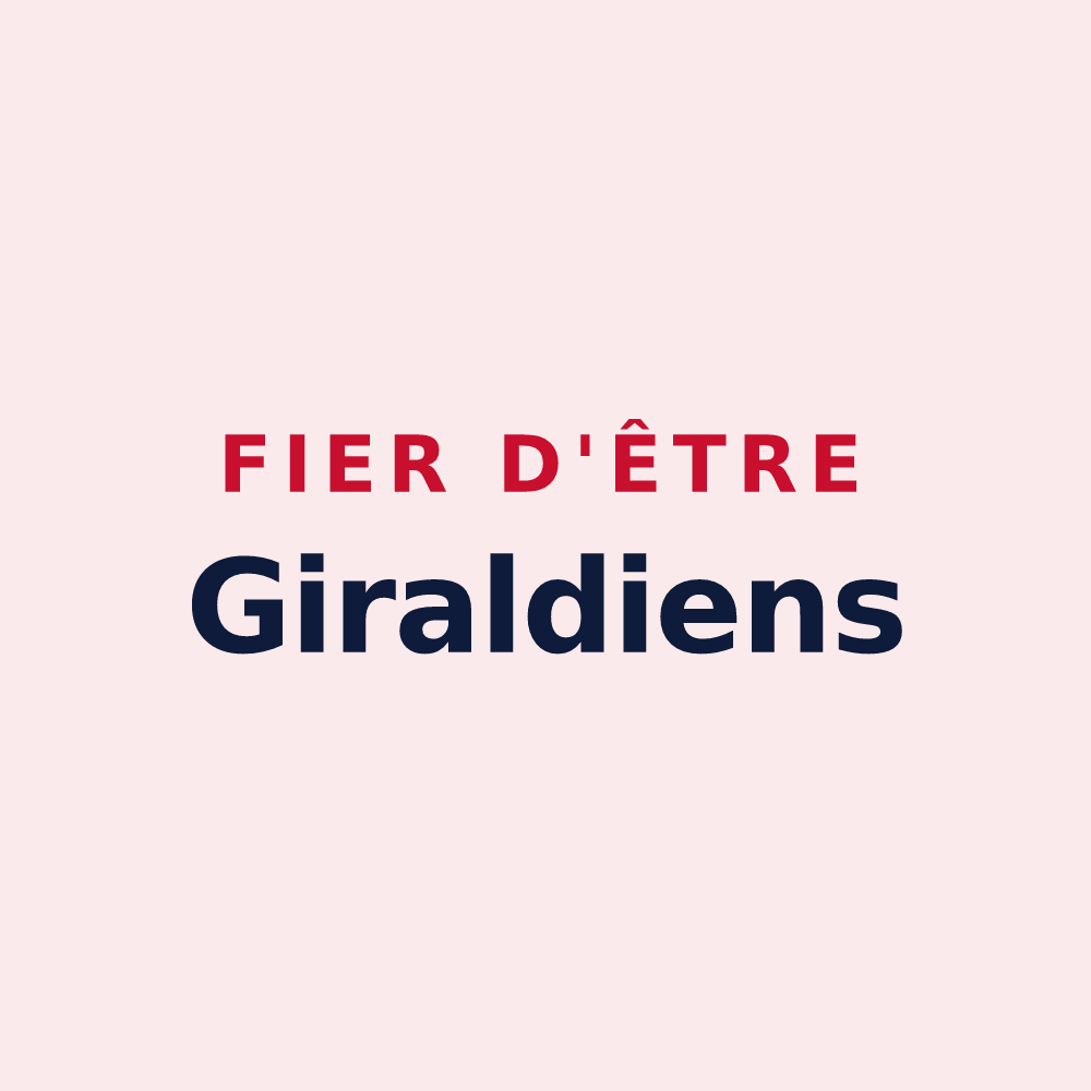 Magnet « Fier d'être Giraldiens » — design pour Giroux