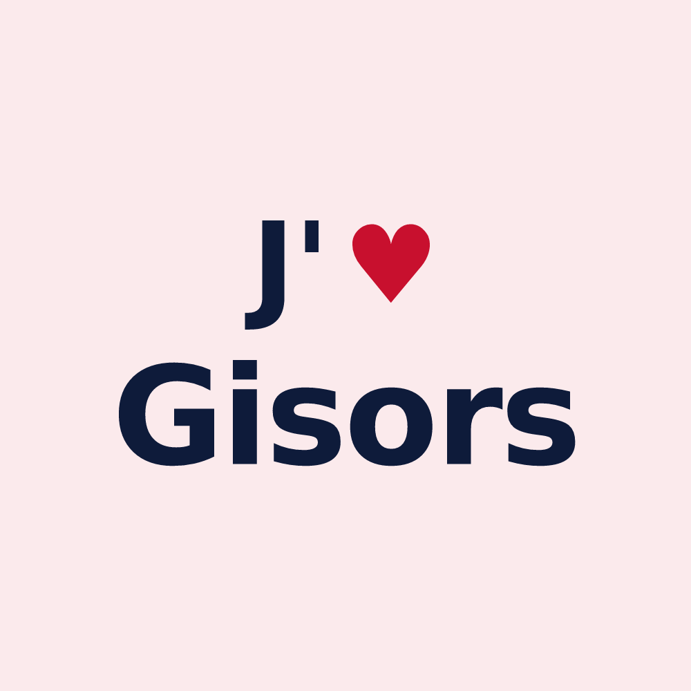 Magnet personnalisé Gisors — design J'aime Gisors