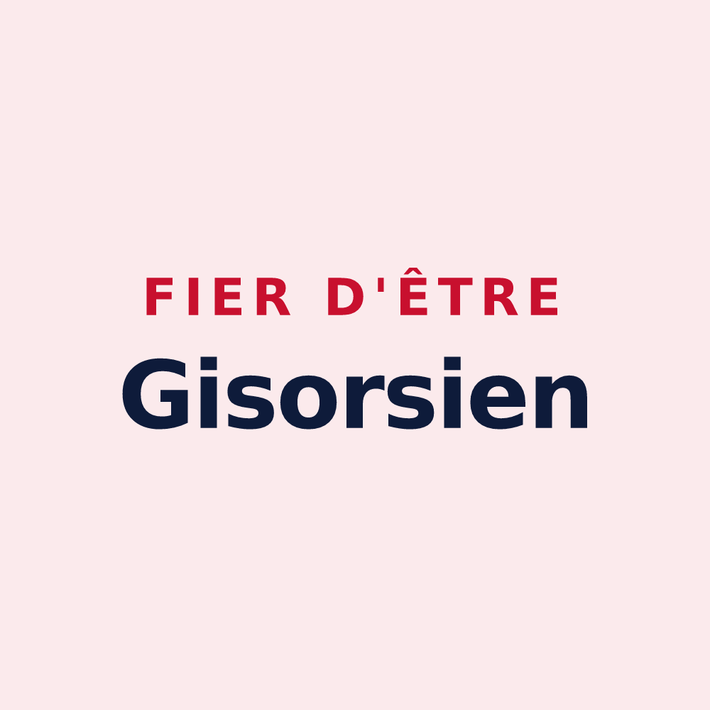 Magnet « Fier d'être Gisorsien » — design pour Gisors