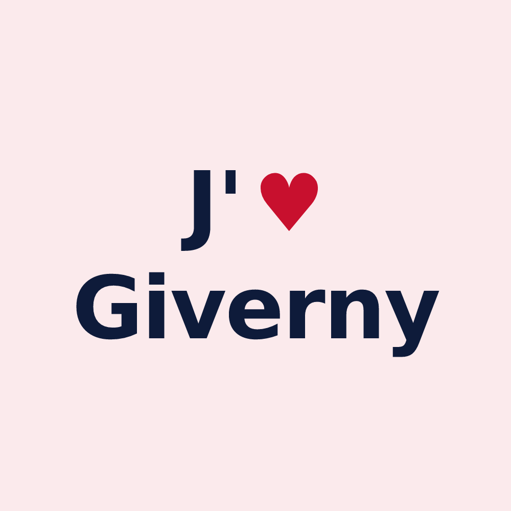 Magnet personnalisé Giverny — design J'aime Giverny