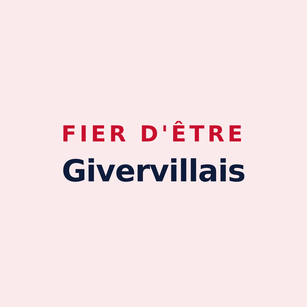Magnet « Fier d'être Givervillais » — design pour Giverville