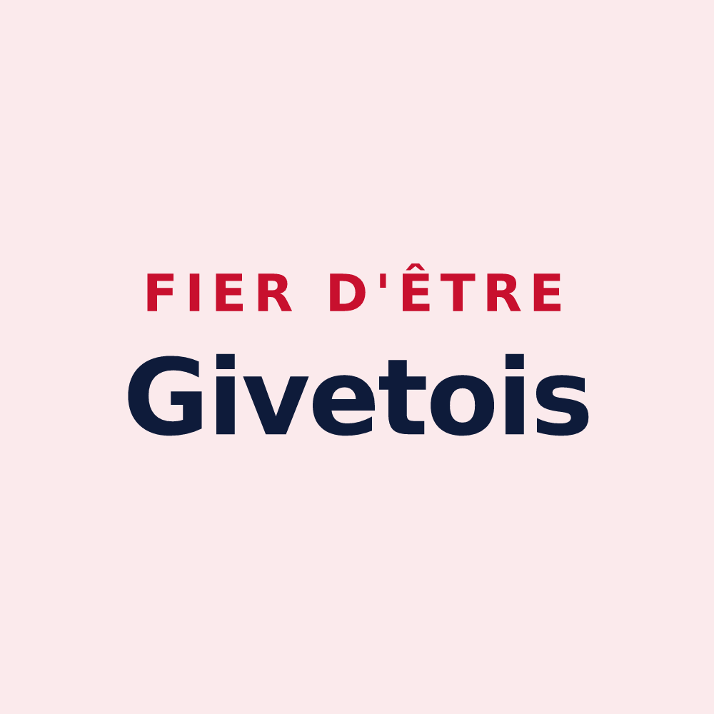 Magnet « Fier d'être Givetois » — design pour Givet