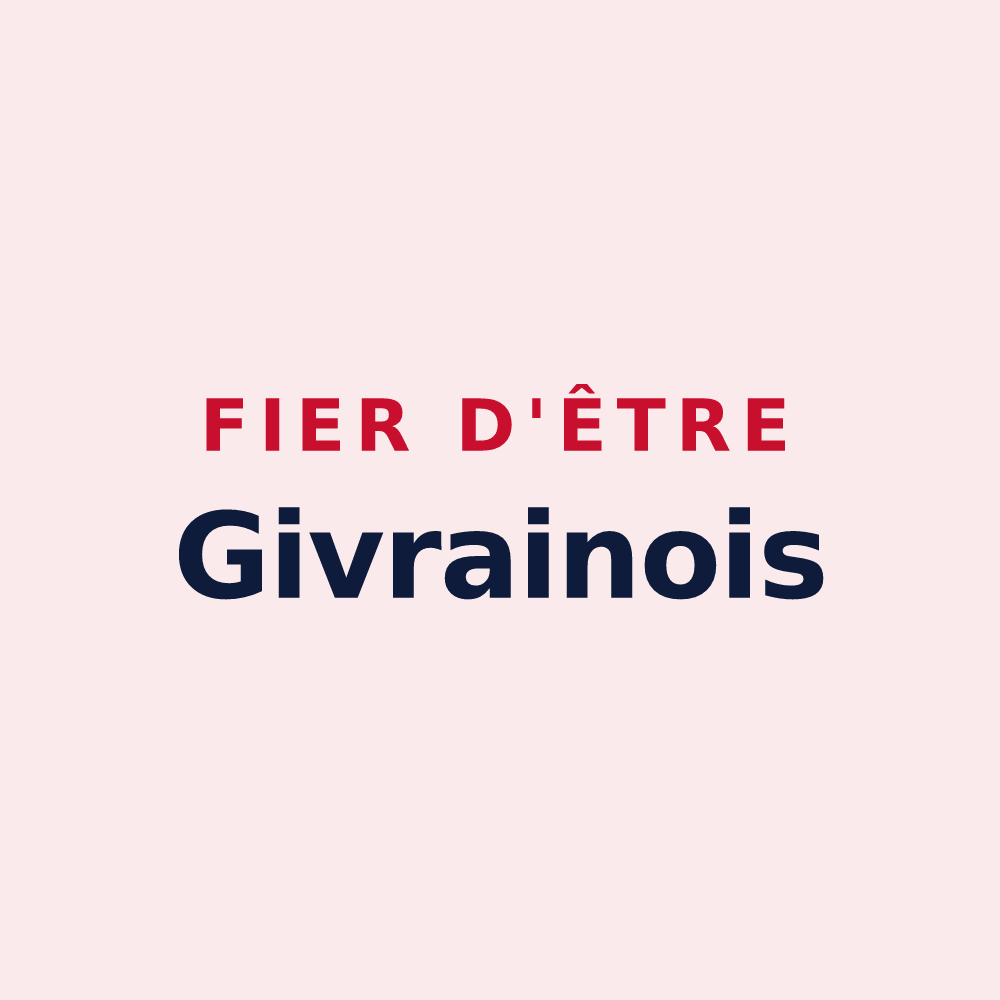 Magnet « Fier d'être Givrainois » — design pour Givraines