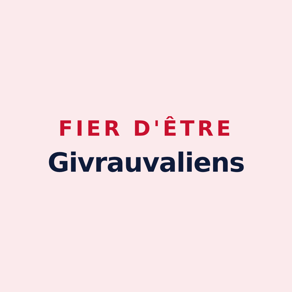 Magnet « Fier d'être Givrauvaliens » — design pour Givrauval